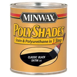 Minwax, 1-Qt. Classic Black Satin Polyshades Wood Stain