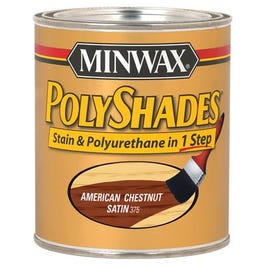 Minwax, 1 Qt. Teinture Polyshades Satinée Châtaignier Américain