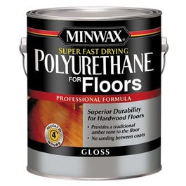 Minwax, 1 gallon de fini à plancher polyuréthane brillant à séchage rapide et à faible teneur en COV