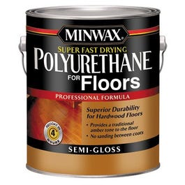 Minwax, 1 gallon de fini à plancher polyuréthane semi-lustré à séchage rapide et à faible teneur en COV