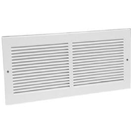 Divers, 14 x 6 pouces Grille de retour d'air blanche sur le mur latéral