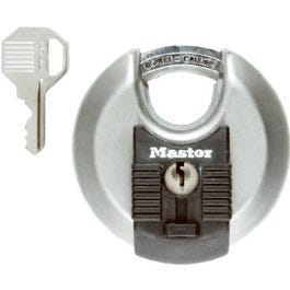 Master Lock, 2-3/4 In. 4-Pin Padlock, Weatherproof Covered, Laminated