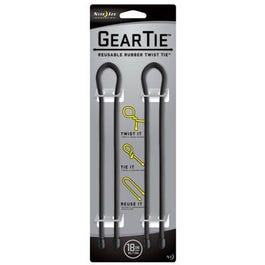 Nite Ize, 2-Pack 18-Inch Gear Tie, Noir