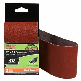 GatorGrit, 2-Pack 3 x 21-Inch 40-Grit Bi-Directional Sanding Sheet (Feuille de ponçage bi-directionnelle)