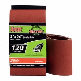 GatorGrit, 2-Pack 3 x 24-Inch 120-Grit Bi-Directional Sanding Sheet (feuille de ponçage bidirectionnelle)