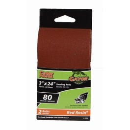 GatorGrit, 2-Pack 3 x 24-Inch 80-Grit Bi-Directional Sanding Sheet