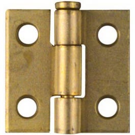 National Hardware, 2-Pk, 1 x 1-In. Charnières étroites, usage léger, laiton mat