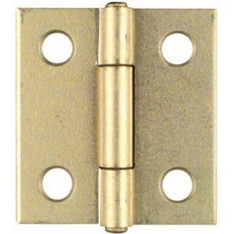 National Hardware, 2-Pk, 1.5-In. Charnières étroites en laiton mat