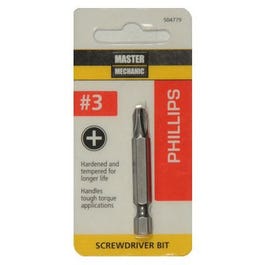 Maître mécanicien, #3 Phillips Screwdriver Bit, 2-In.