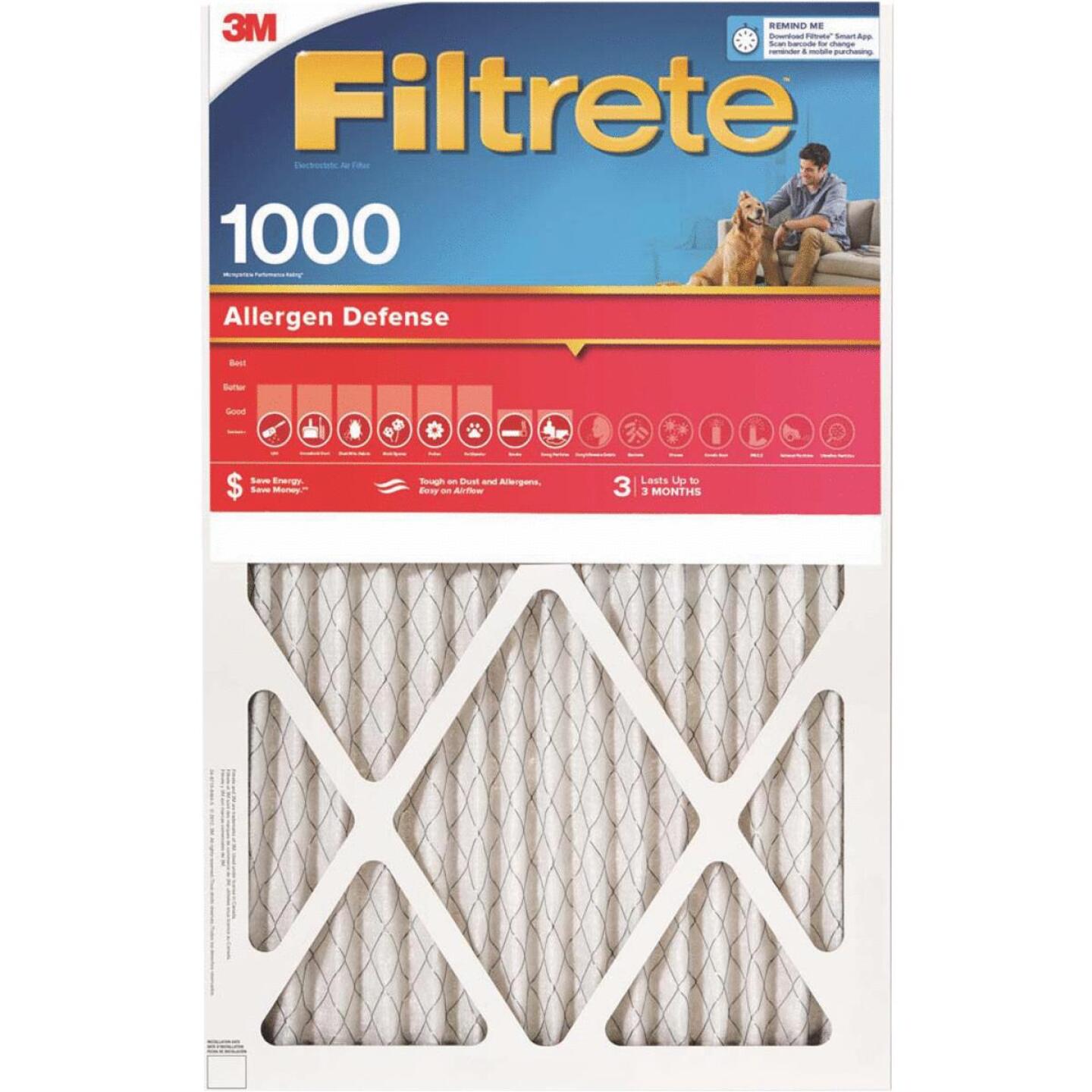 3M, 3M Filtrete 16 In. x 20 In. x 1 In. Filtre pour four Allergen Defense 1000/1085 MPR