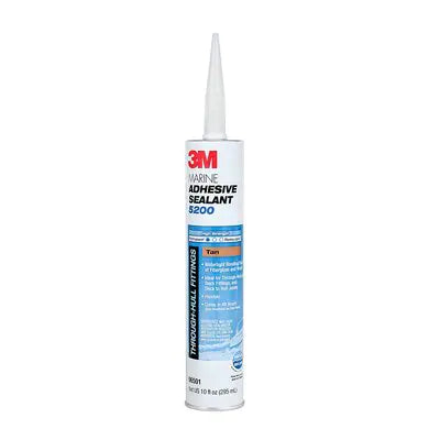 3M, 3M Marine Adhesive Sealant 5200 White 295 mL 1 Cartridge Watertight Bonging