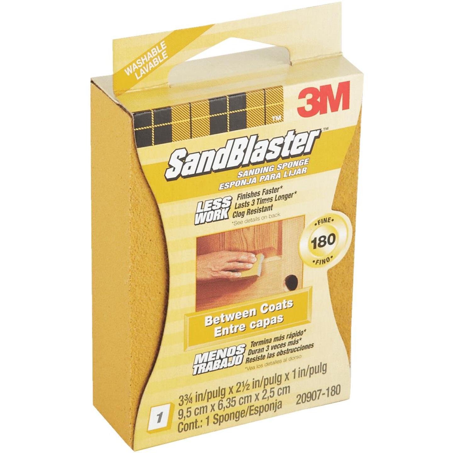 3M, 3M SandBlaster Entre les couches 2-1/2 In. x 3-3/4 In. x 1 In. Éponge de ponçage fin de grain 180