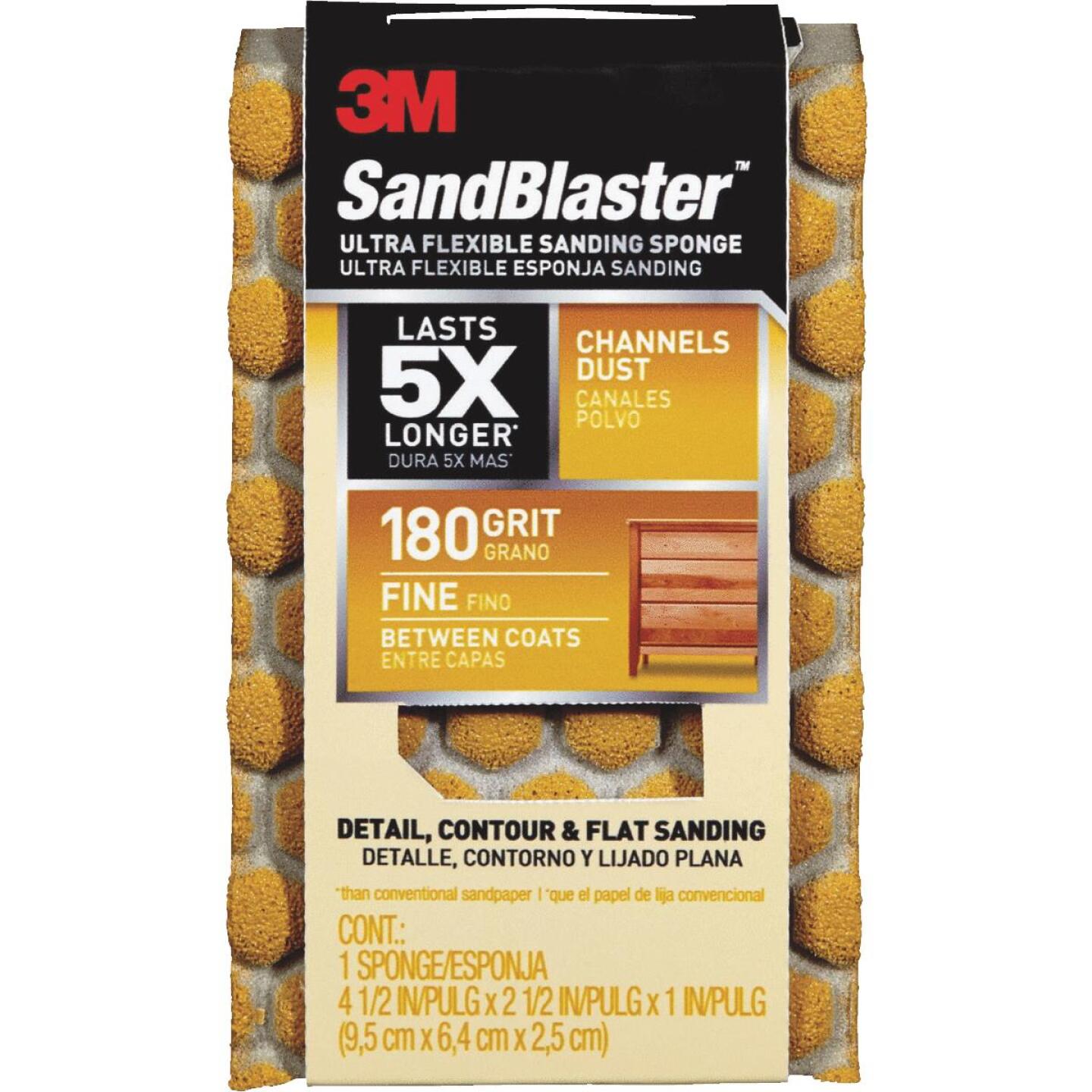 3M, 3M SandBlaster Ultra Flexible 2-1/2 In. x 4-1/2 In. x 1 In. Éponge de ponçage fin 180 grains