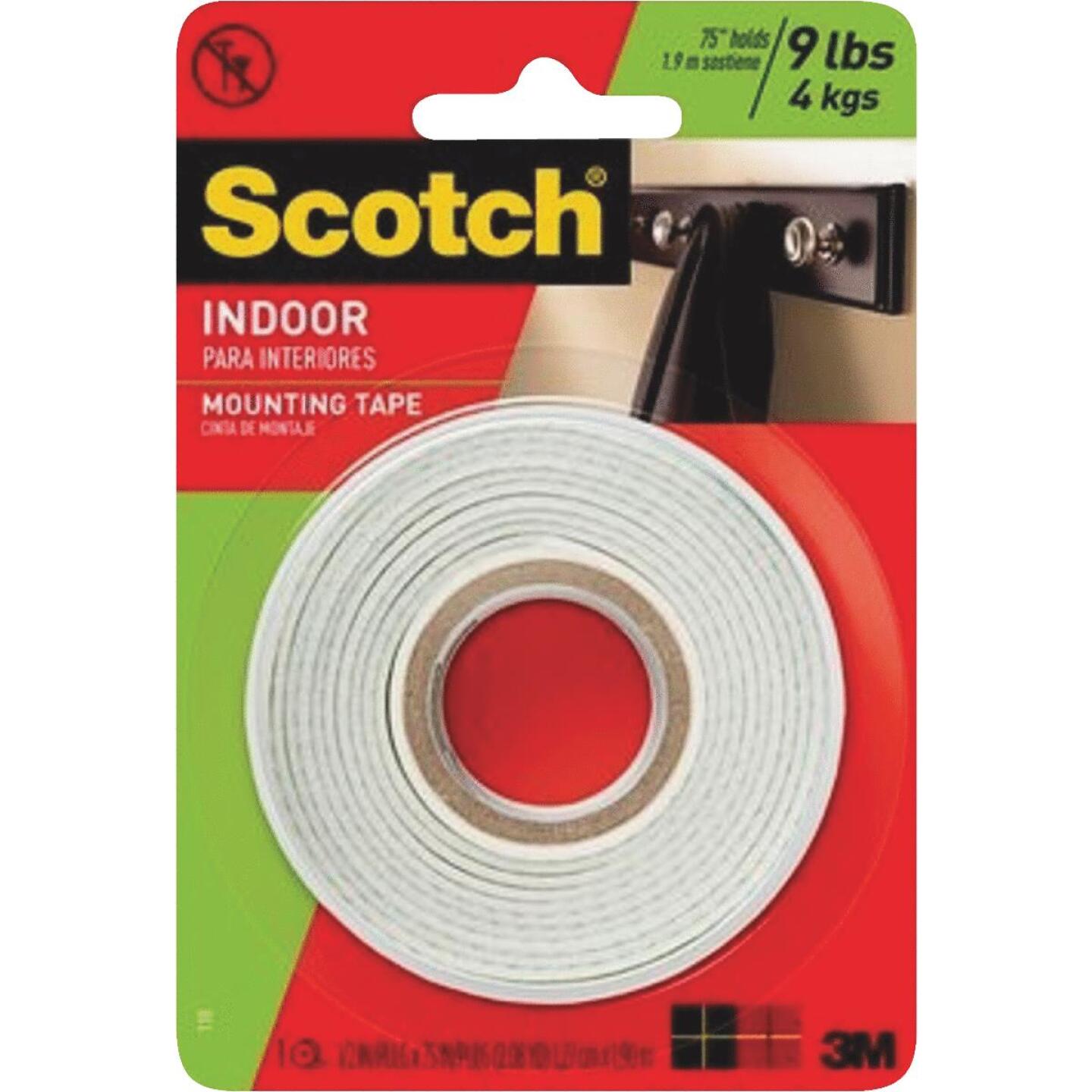 3M, 3M Scotch 1/2 In. x 80 In. Ruban adhésif blanc à double face pour l'intérieur (capacité de 9 lb)