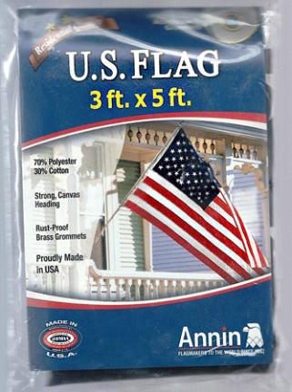 Annin, 3X5 POLY-COTT US FLAG