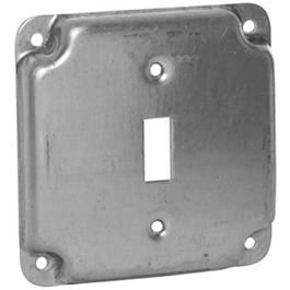 Raco, 4-Inch Flat Corner Single Toggle Switch Box Cover (couvercle de boîte d'interrupteur à bascule simple)