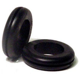 Divers, 4-Pk. 1/2-In. I.D. Flexible Black Vinyl Hole Grommet