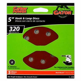 Gator, 5-Pk, 8-trous 320-Grit disque de ponçage ventilé