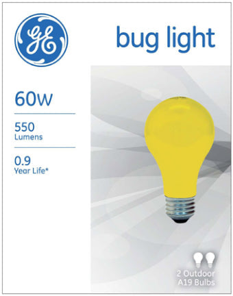 General Electric, 60W A19 Incandescent Bug Light