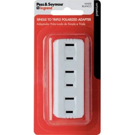 Legrand - Passe & Seymour, Adaptateur triple blanc 15A