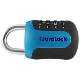 Wordlock, Cadenas à 4 cadrans, bleu