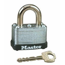 Master Lock, Cadenas à clé de 1 1/2 po, acier laminé Warded