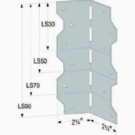 Simpson Strong-Tie, Connecteur en L réglable, acier 18 ga., 7 po.