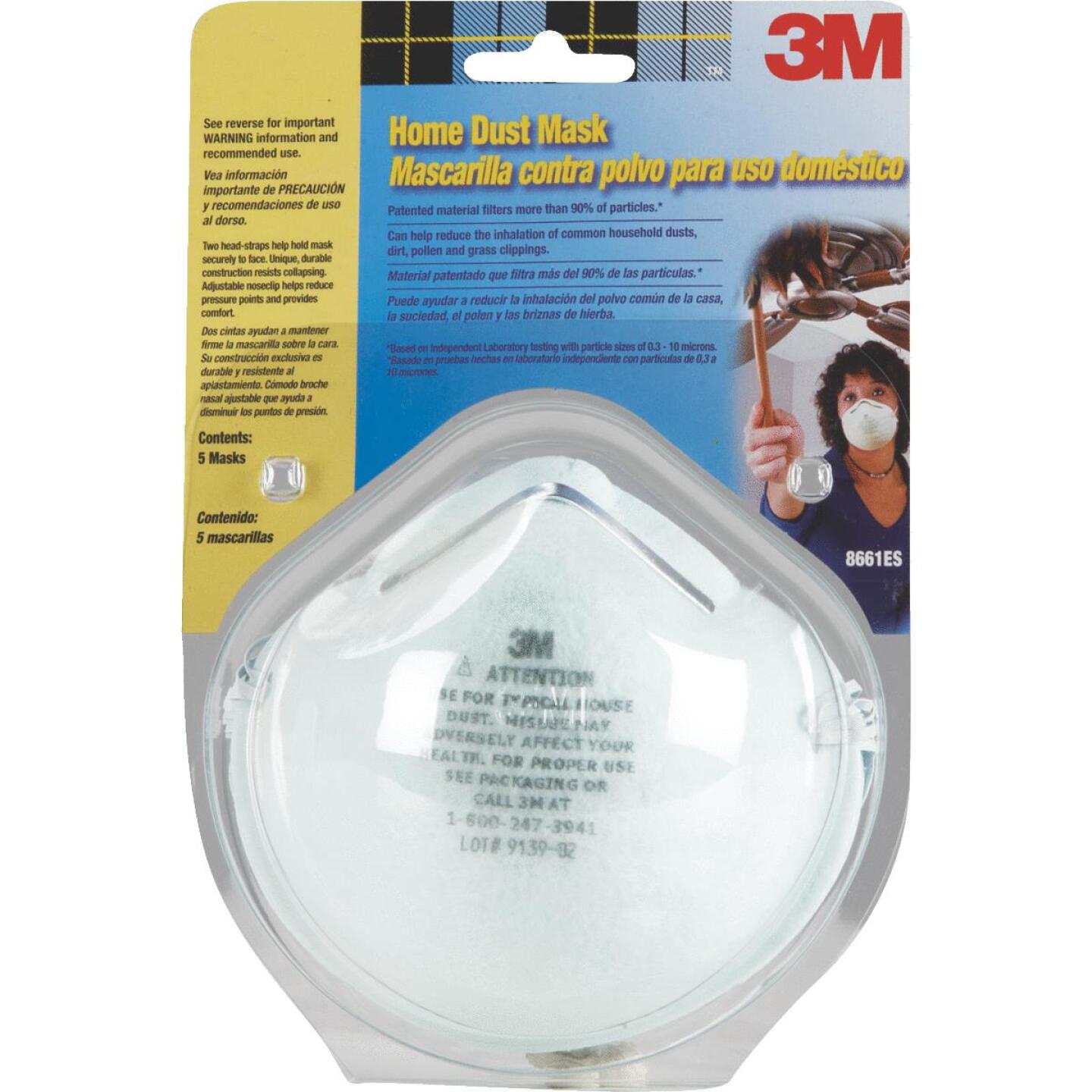 3M, Masque anti-poussière domestique jetable 3M (paquet de 5)