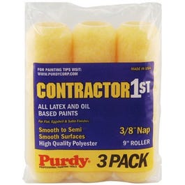 Purdy, Paquet de 3 housses de rouleau de peinture Contractor First, 9 x 3/8 pouces, 3 paquets