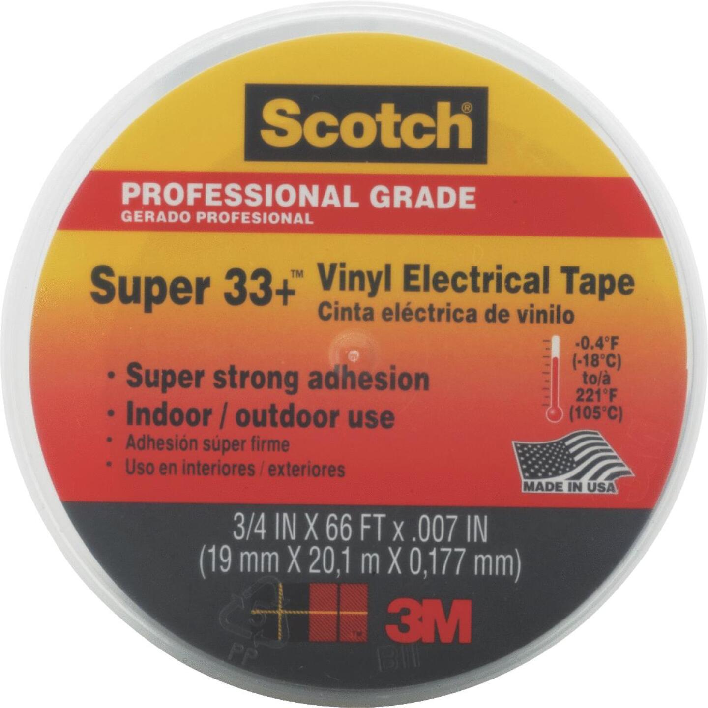 3M, Ruban électrique en vinyle et plastique d'application générale 3M Scotch 3/4 po x 66 pi