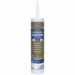 GE, Scellant pour portes et fenêtres Advanced Silicone 2, transparent, 10.1-oz.