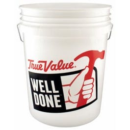 True Value, Seau en plastique blanc de 5 gallons