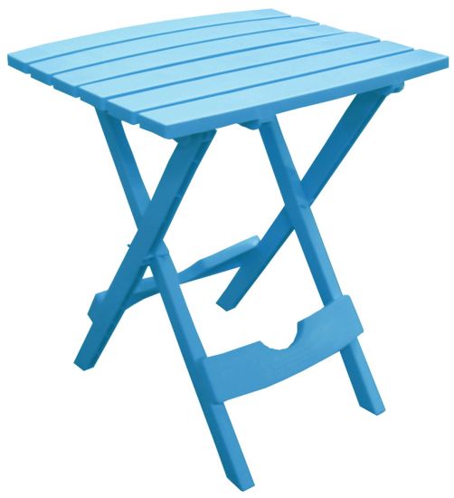 Adams, Table d'appoint Adams Quik-Fold® (design amélioré), Pool Blue